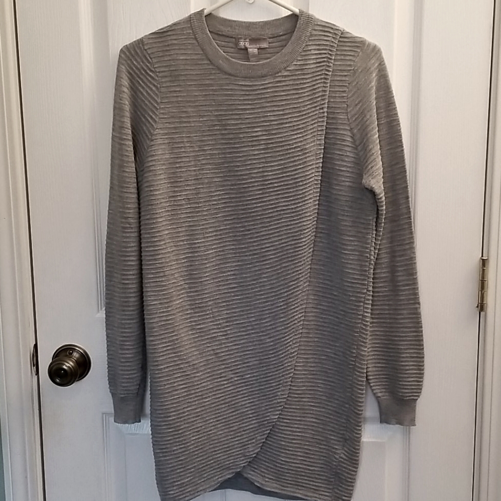 asos Knit Long Sweater Womens Size 4 Gray …